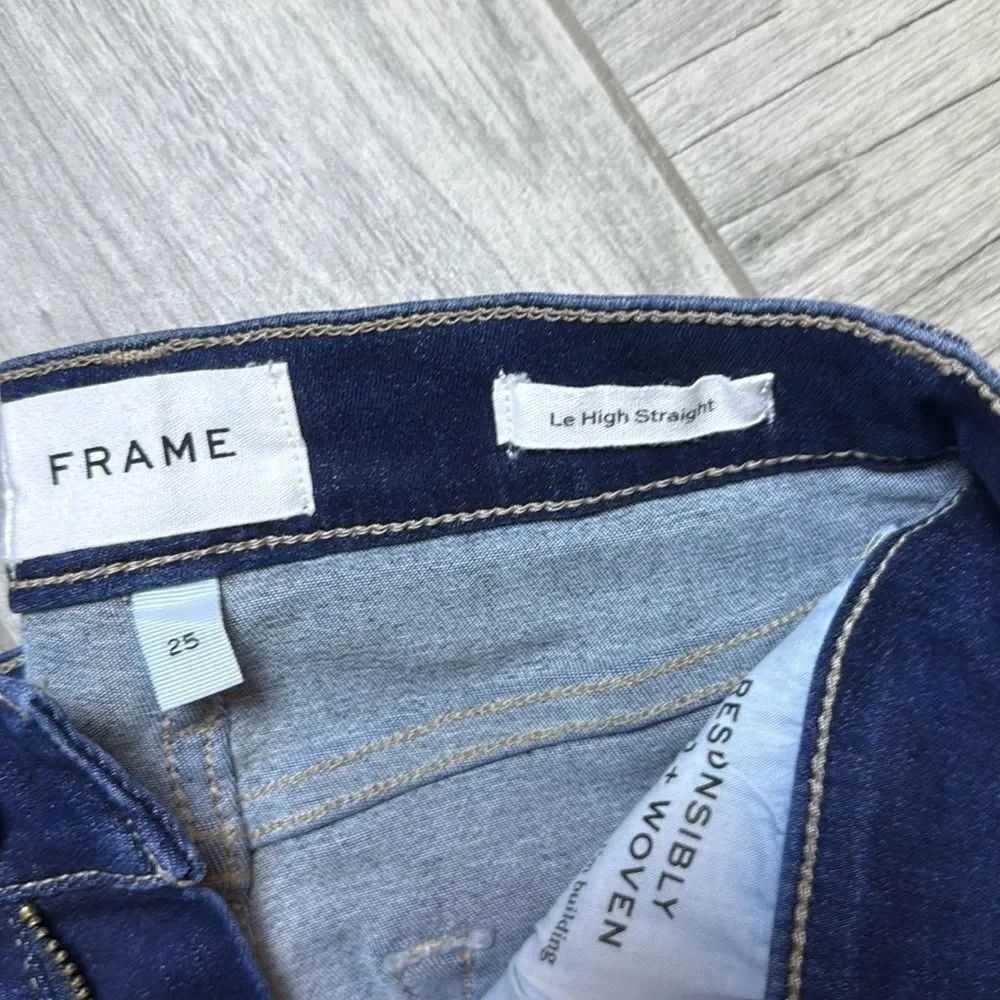Le High Raw Hem Ankle Straight Leg Jeans - Picture 8 of 9